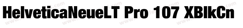 HelveticaNeueLT Pro 107 XBlkCn字体转换